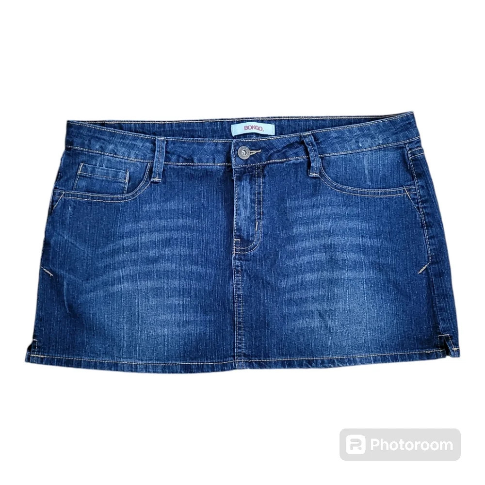 💕Vintage y2k bongo mini‎ denim skirt